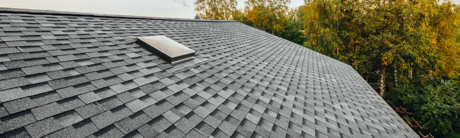 Shingles on a home's roof